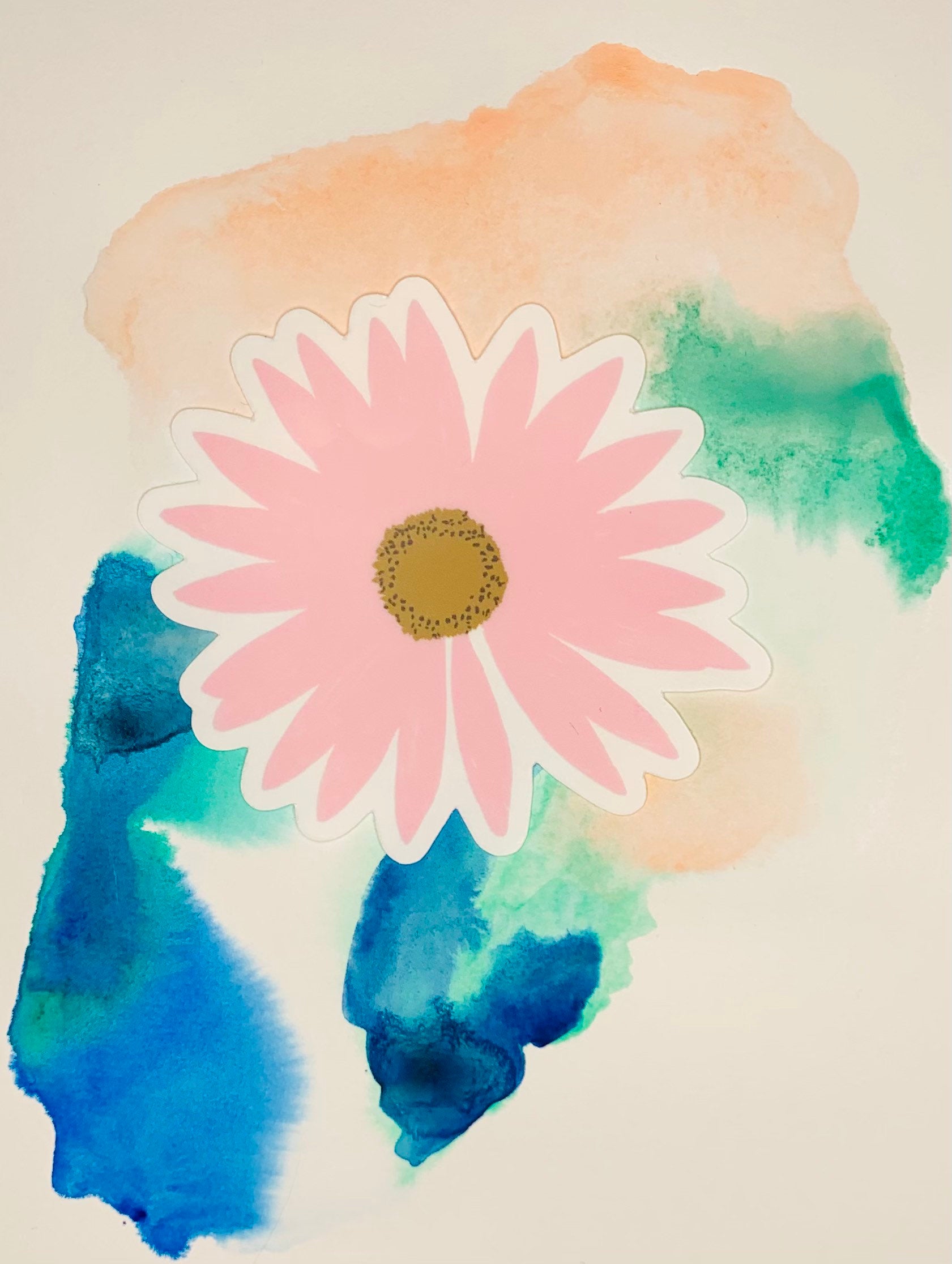 Pink Daisy Sticker Pink Daisy | Sticker – WavelyWade